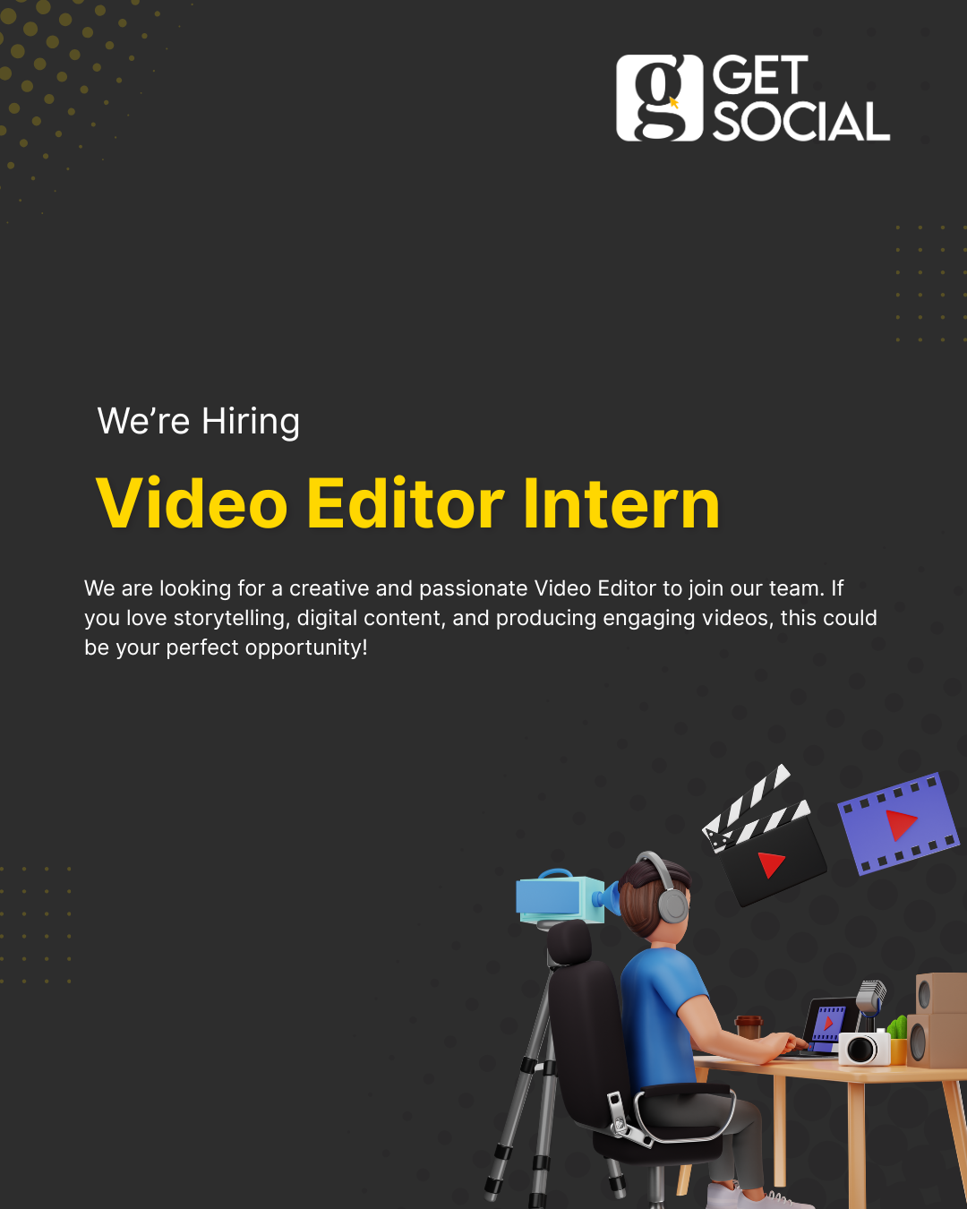 Yellow Yellow We Are Hiring Instagram Post 2
